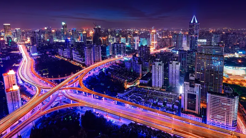 Gurugram skyline at night