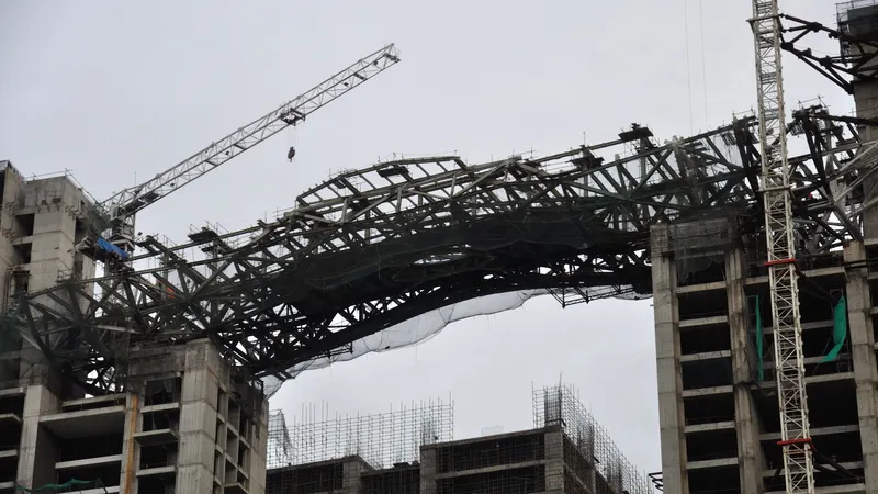 A residential complex under construction