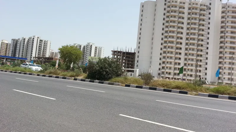 Residential buildings under construction